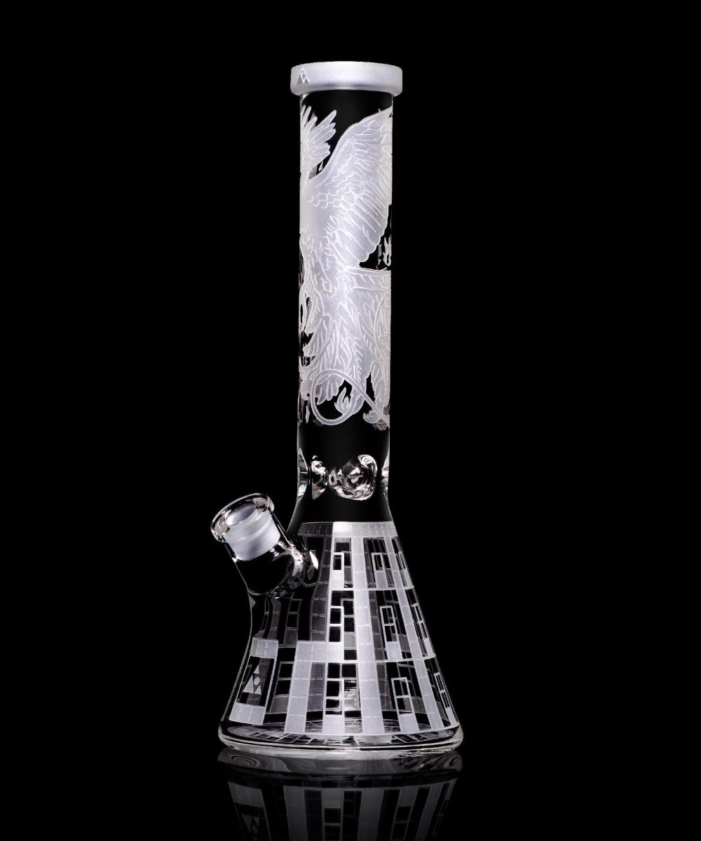 MILKY WAY GLASS: 15" PHOENIX PRISON BEAKER (MK-008)