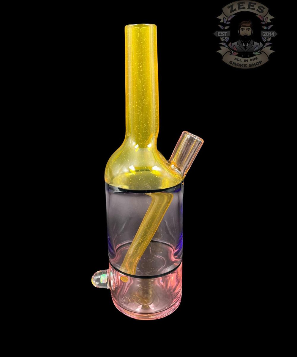 THE GLASS MECHANIC: TERPS POTION AND SERUM CFL ENCASED OPAL SAKE BOTTLE