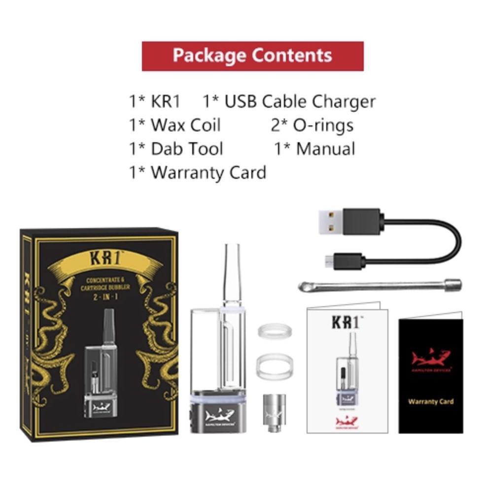 Alternative view of HAMILTON DEVICES: KR1 VAPE AND CONCENTRATE BUBBLER