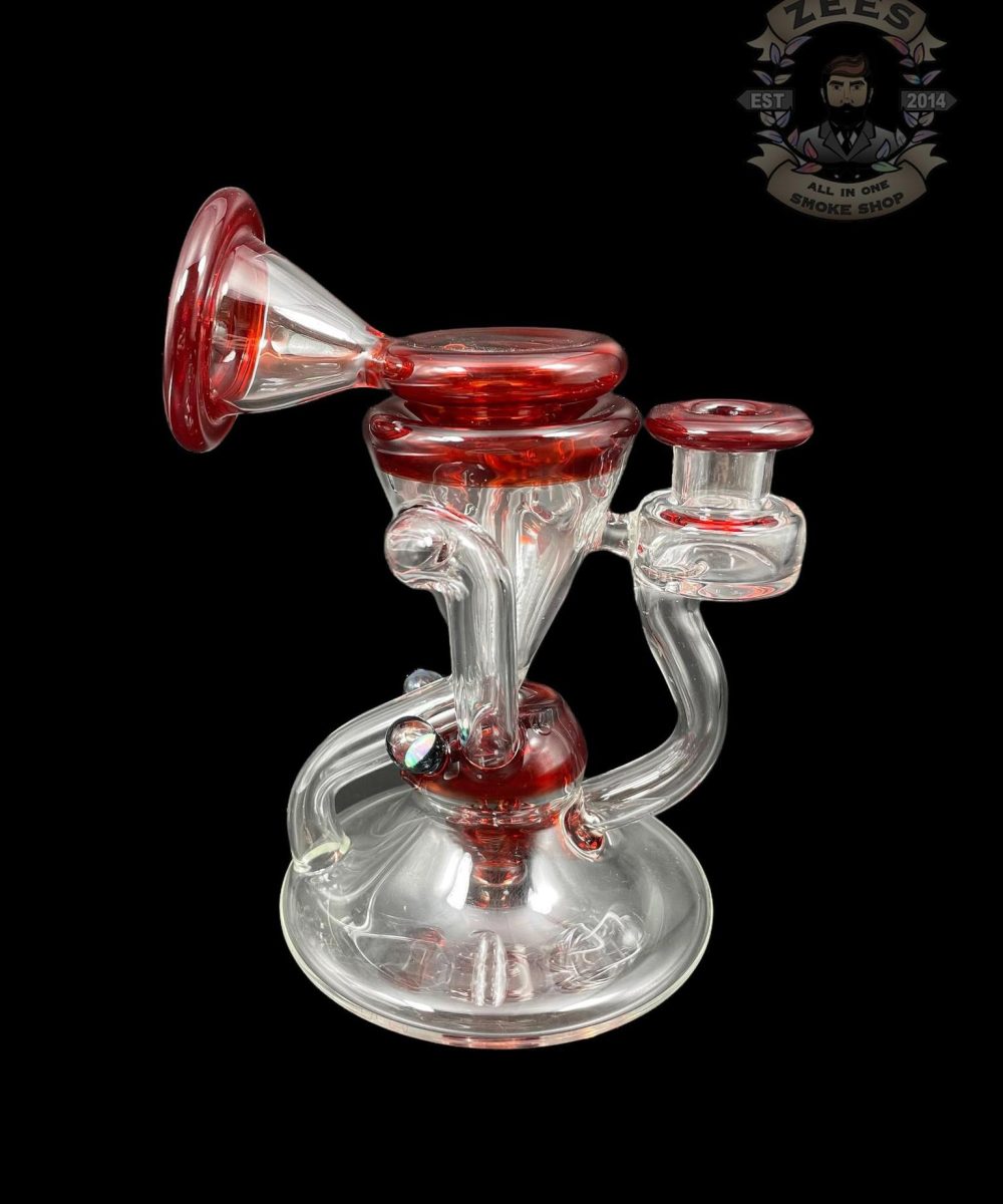 SLEEPS GLASS: RED ELVIS DUAL UPTAKE RECYCLER