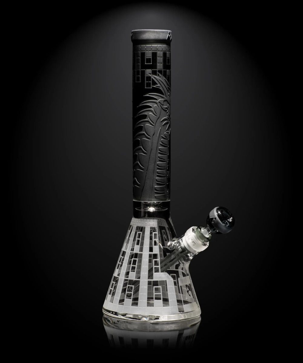 MILKY WAY GLASS: 15" DRAGONS LAIR BEAKER (MK-1032)