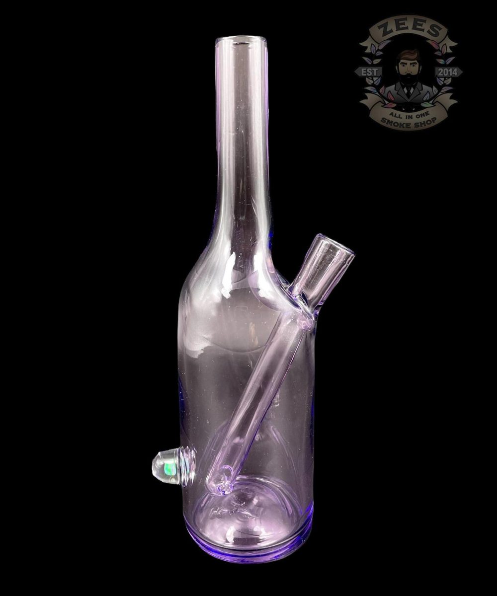 THE GLASS MECHANIC: POTION CFL ENCASED OPAL SAKE BOTTLE