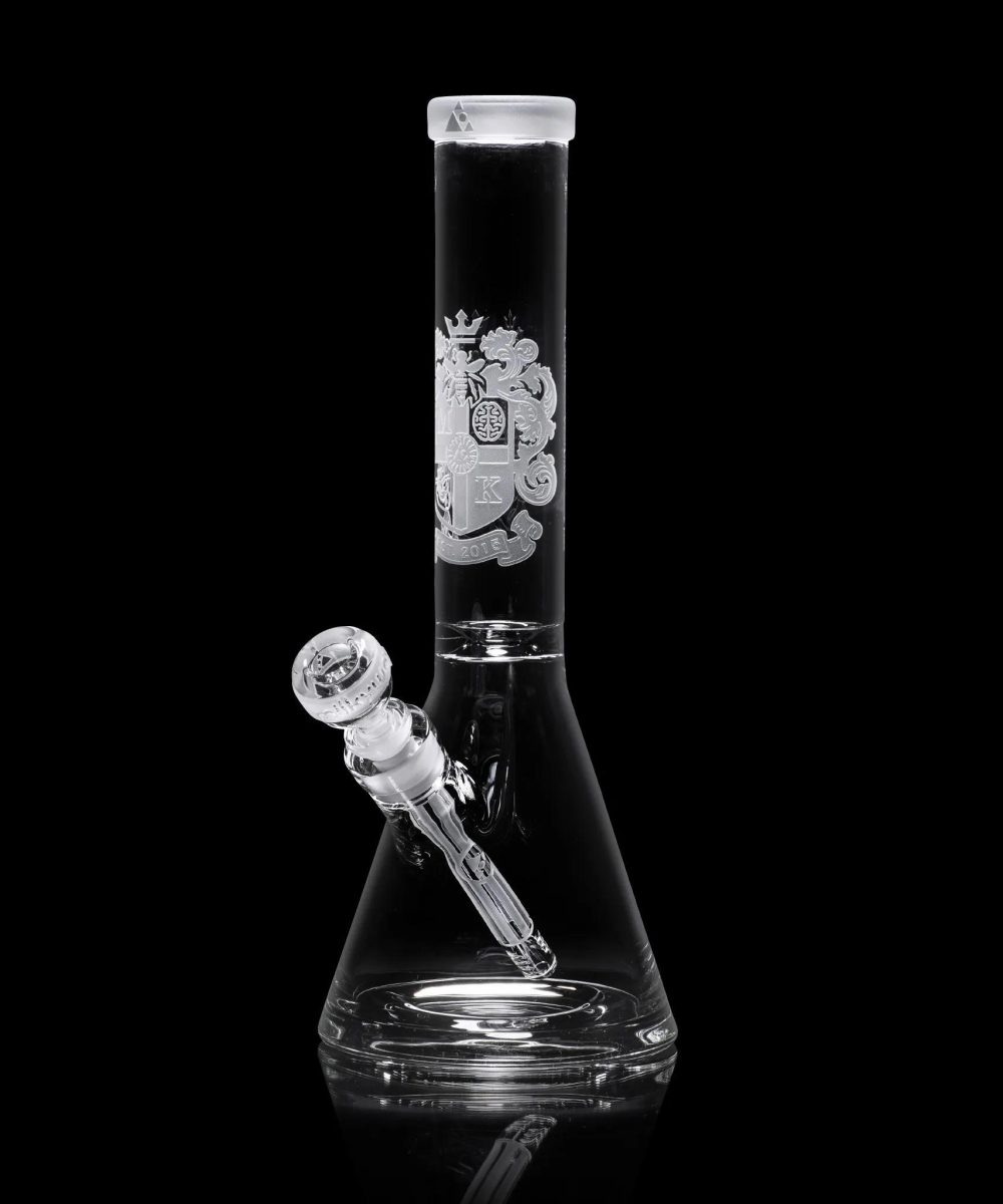 MILKY WAY GLASS: COAT OF ARMS CLEAR BEAKER (MK-035)