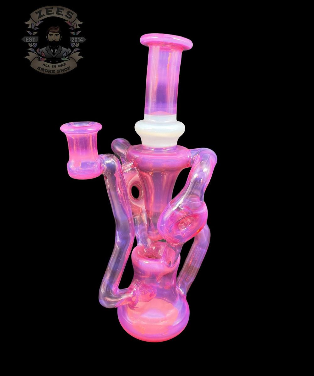 Alternative view of SWEET JUSTICE GLASS: KARMALINE AND GHOST SWISS DOUBLE DOUGHNUT RECYCLER