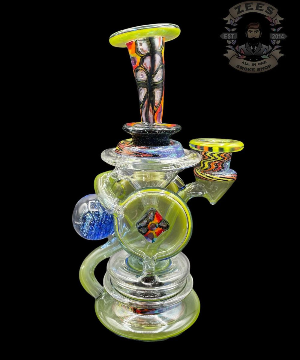 SHOULDER WORX GLASS: LIME DROP FORREST DUAL DISK UPTAKE RECYCLER