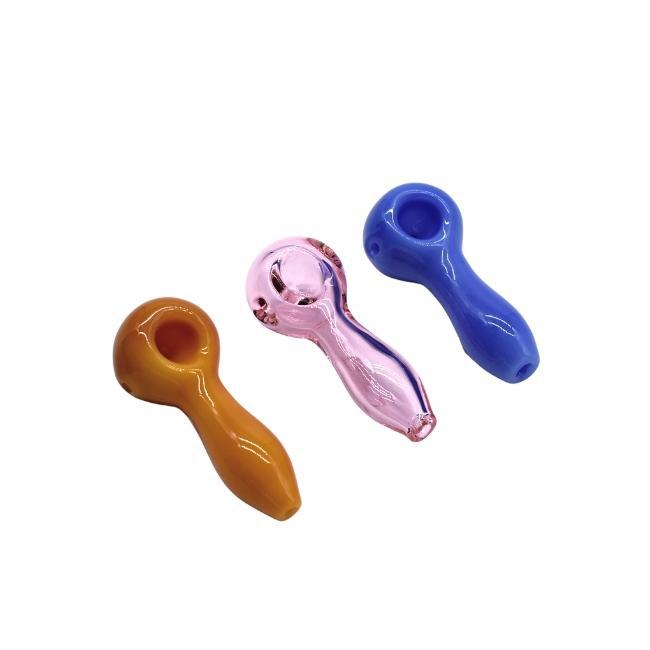 PHOENIX GLASS: 4" MIXED COLOR HAND PIPE GRAV STYLE