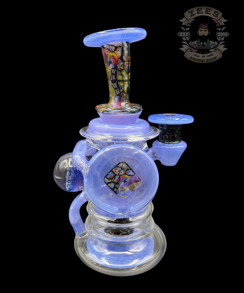 SHOULDER WORX GLASS: MARINA BLUE DUAL DISK UPTAKE RECYCLER