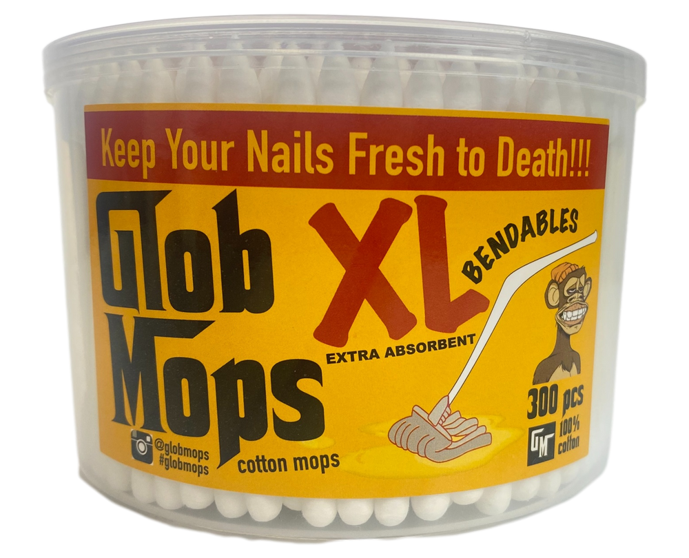 GLOB MOPS: XL BENDABLES COTTON MOPS 300CT