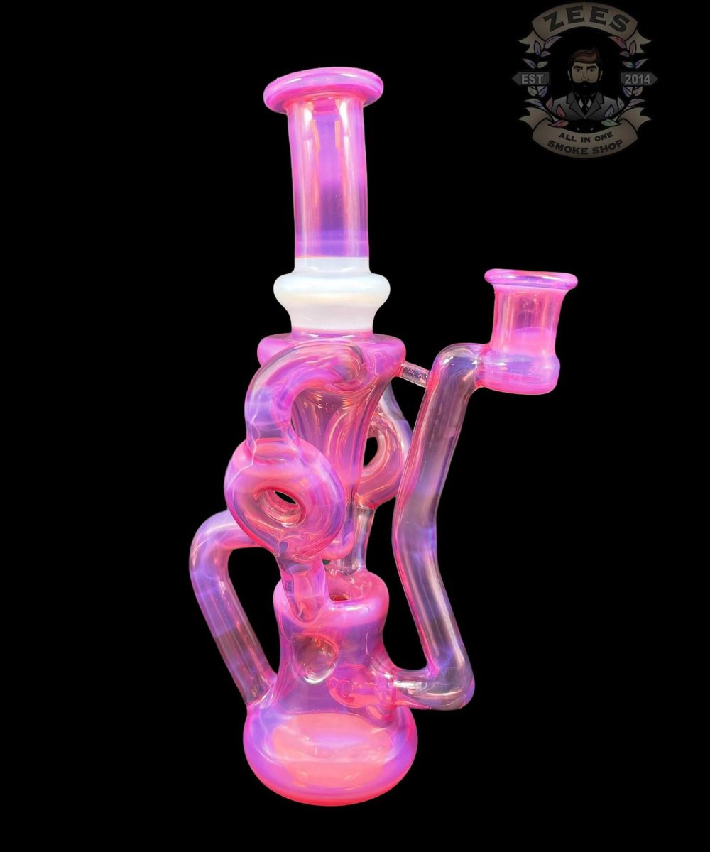 SWEET JUSTICE GLASS: KARMALINE AND GHOST SWISS DOUBLE DOUGHNUT RECYCLER
