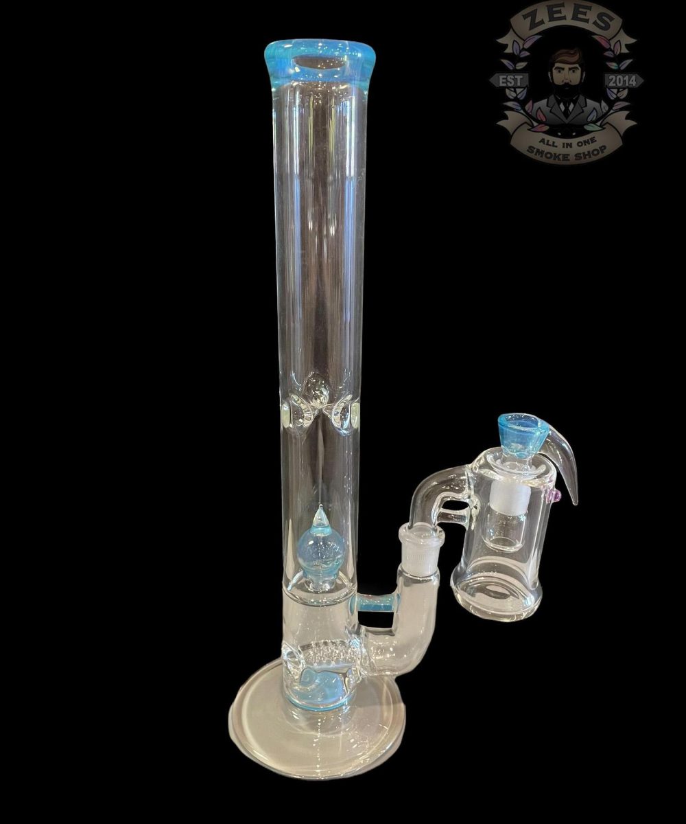 GRASSHOPPA GLASS: 15" GHOST SPIKE STRAIGHT TUBE SET