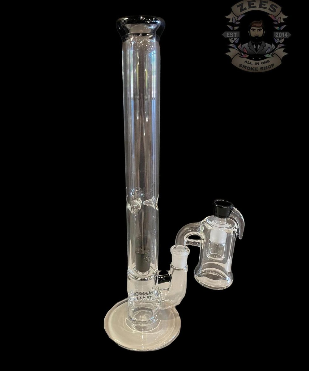 GRASSHOPPA GLASS: 17" SHADOW BLACK STRAIGHT TUBE SET