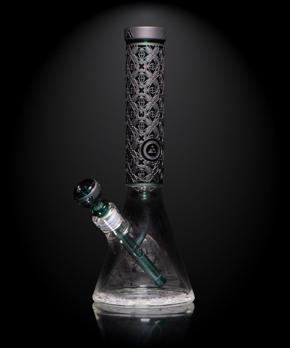 Alternative view of MILKY WAY GLASS: X-MORPHIC: EVO BEAKER (TEAL) (MK-106)