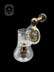 ORANGE & BLACK DICHRO DISK BUBBLER