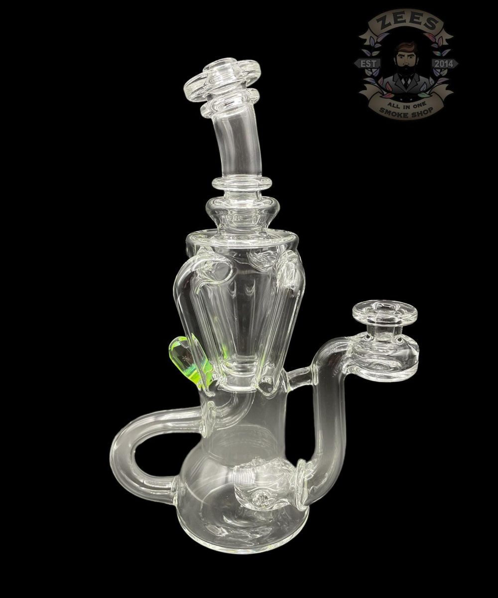 HEART AND MIND GLASS: SLYME FACETED ENCASED OPAL QUAD RECYCLER