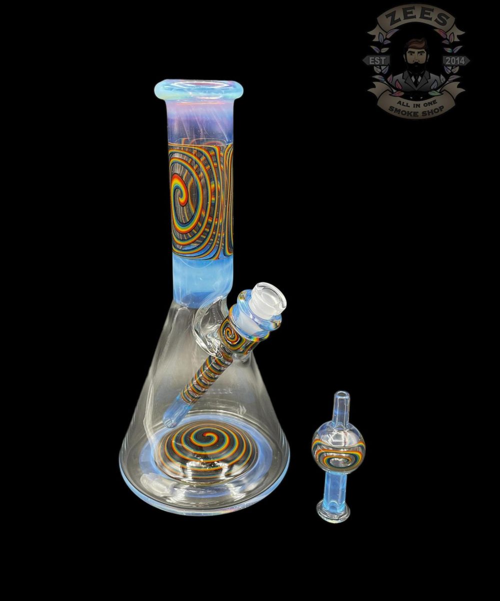 IAN S GLASS: GHOST RAINBOW WIG WAG PULL TUBE #5