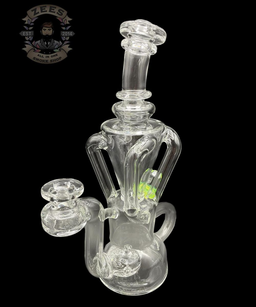 Alternative view of HEART AND MIND GLASS: SLYME FACETED ENCASED OPAL QUAD RECYCLER