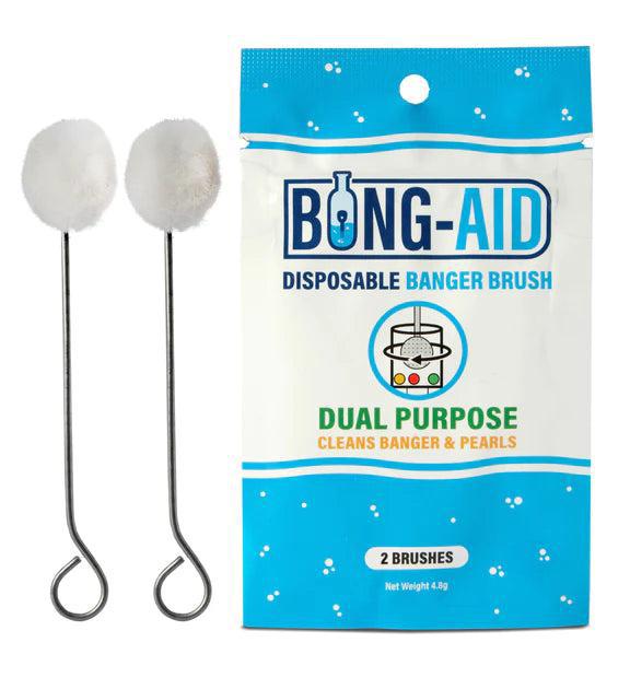 BONG AID: DISPOSABLE BANGER BRUSH 2PK