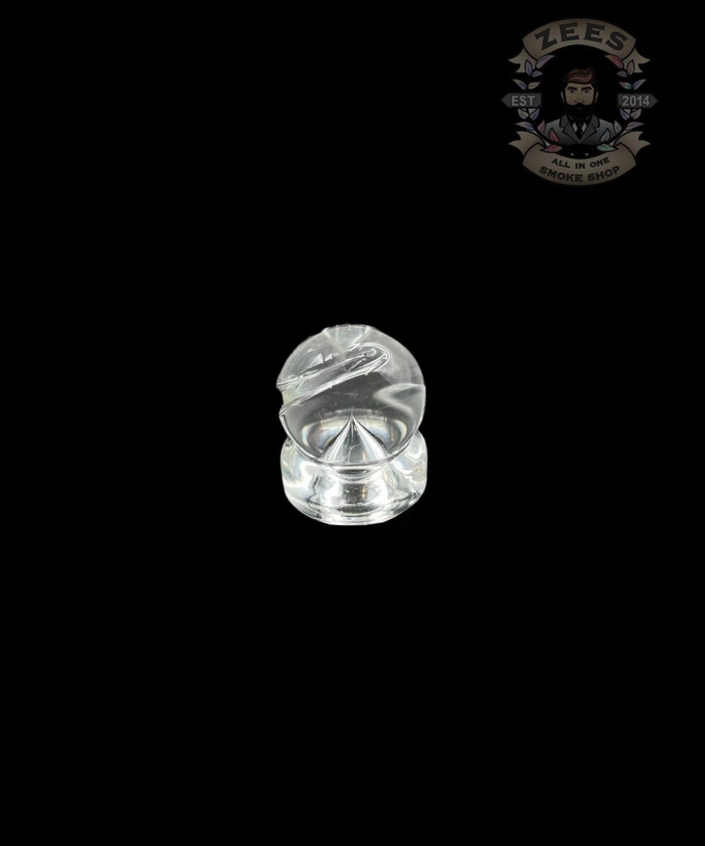 Alternative view of DESCHUTES RIVER GLASS: CLEAR MARBLE PUFFCO PEAK SPINNER CARB CAP
