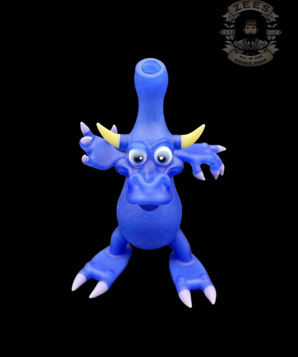 CAL SMITH GLASS: FROSTY ROYAL BLUE BULL RIG