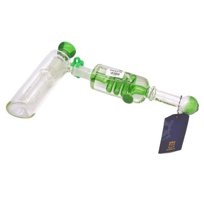 PHOENIX GLASS: 8" GLYCERIN HAMMER BUBBLER