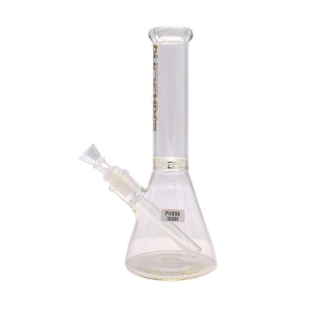 PHOENIX GLASS: 10" DIAMOND PINCH PERC GEOMETRIC BEAKER