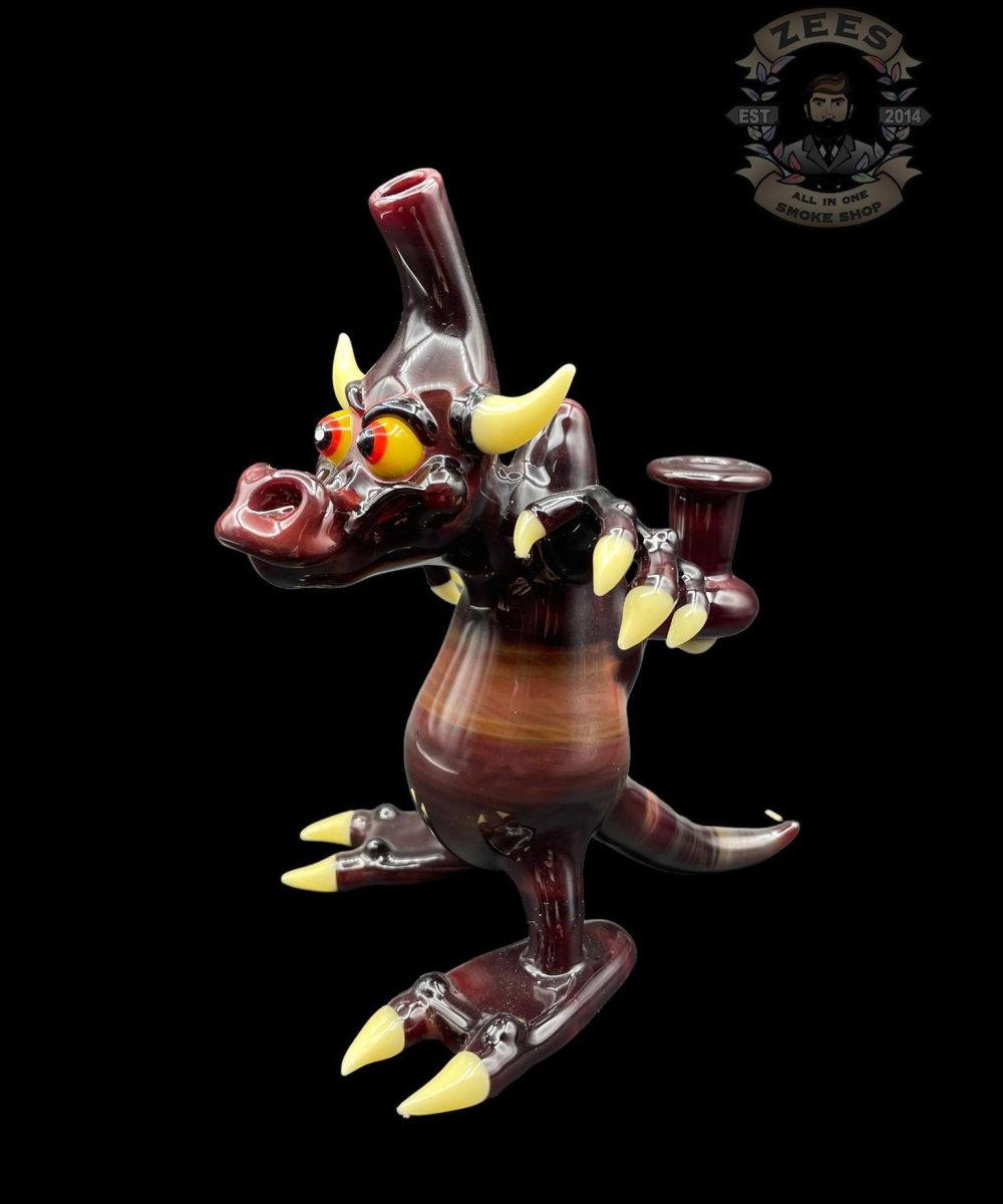 Alternative view of CAL SMITH GLASS: RED AMBER BULL RIG