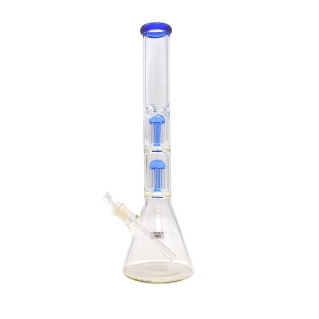 PHOENIX GLASS: 18" DOUBLE TREE BASE BEAKER