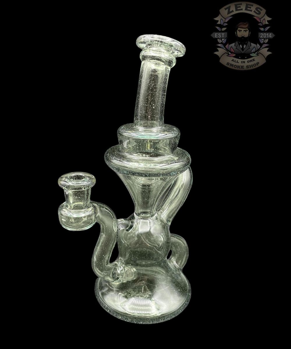 Alternative view of BLOB GLASS: GLOPAL OVER BLUE SATIN KLEIN RECYCLER