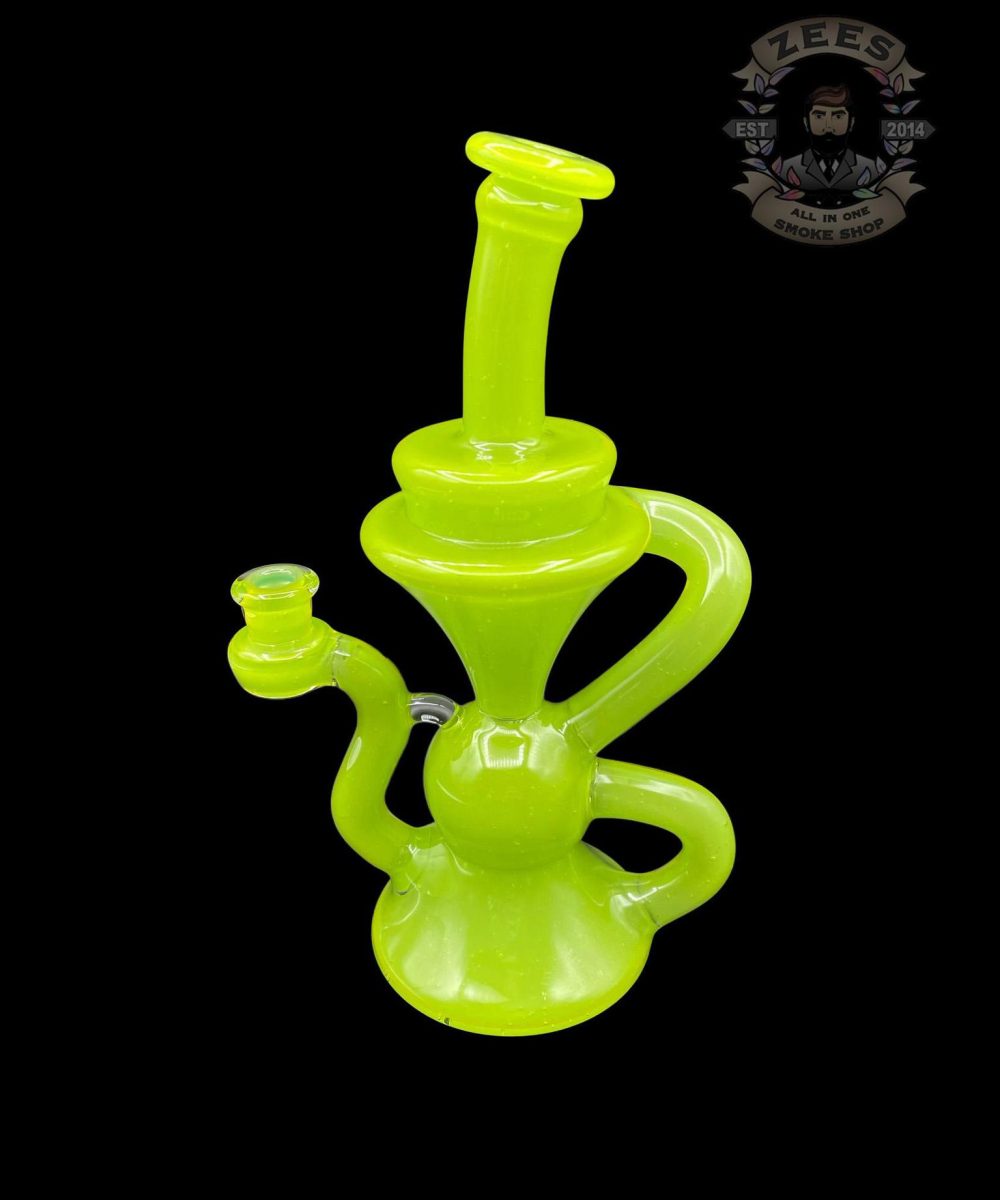 Alternative view of BLOB GLASS: LIME DROP KLEIN RECYCLER