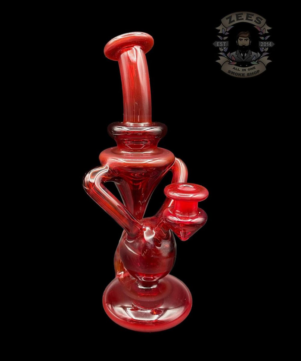 MHENNY GLASS: POMEGRANATE DUAL UPTAKE RECYCLER