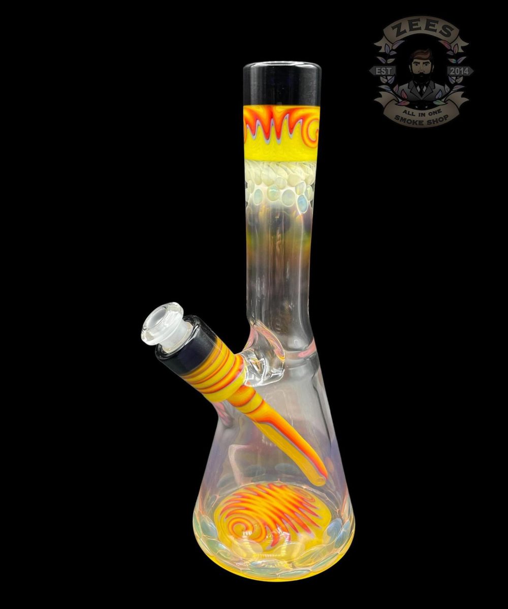 Alternative view of NES GLASS: 7" YELLOW WIG WAG PULL TUBE #5