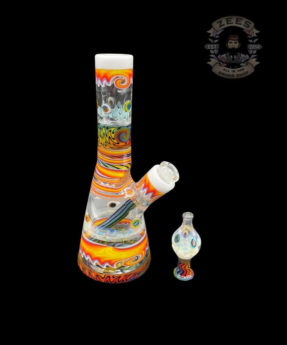 NES GLASS: 7" FULLY WORKED WIG WAG PULL TUBE #1