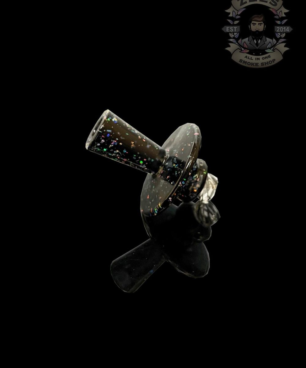 BRADLEY MILLER: BLACK CRUSHED OPAL PUFFCO PEAK AND PEAK PRO HYBRID CARB CAP