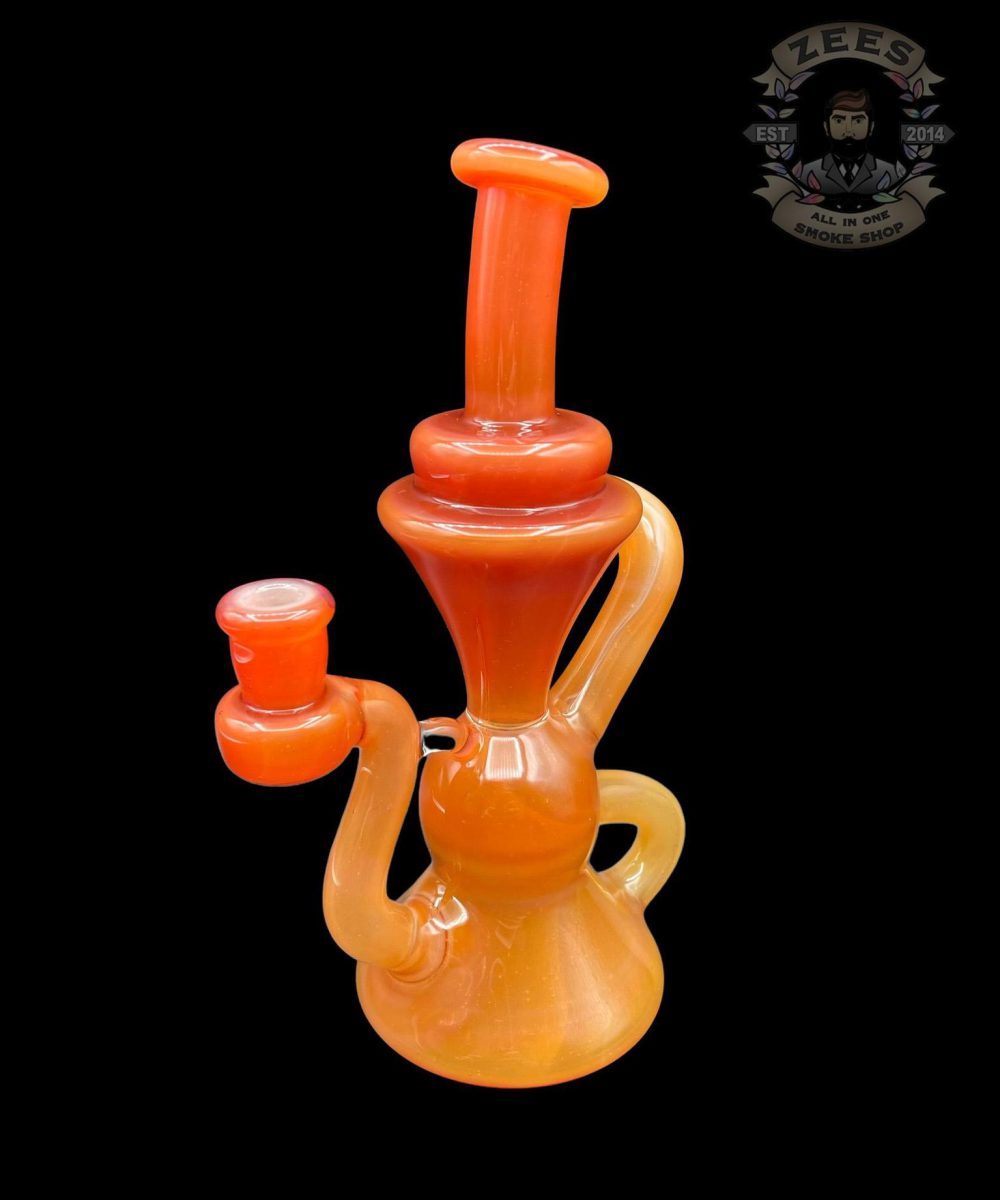 Alternative view of BLOB GLASS: GOLD GHOST RASTA CRAYON KLEIN RECYCLER