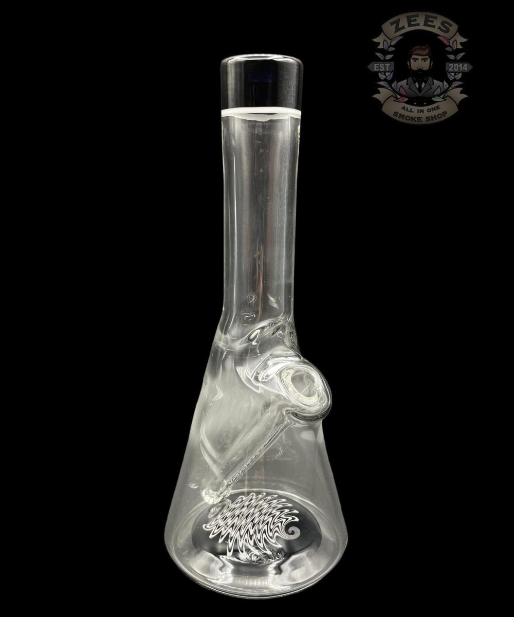 NES GLASS: 7" JET BLACK JAILHOUSE WIG WAG PULL TUBE #10