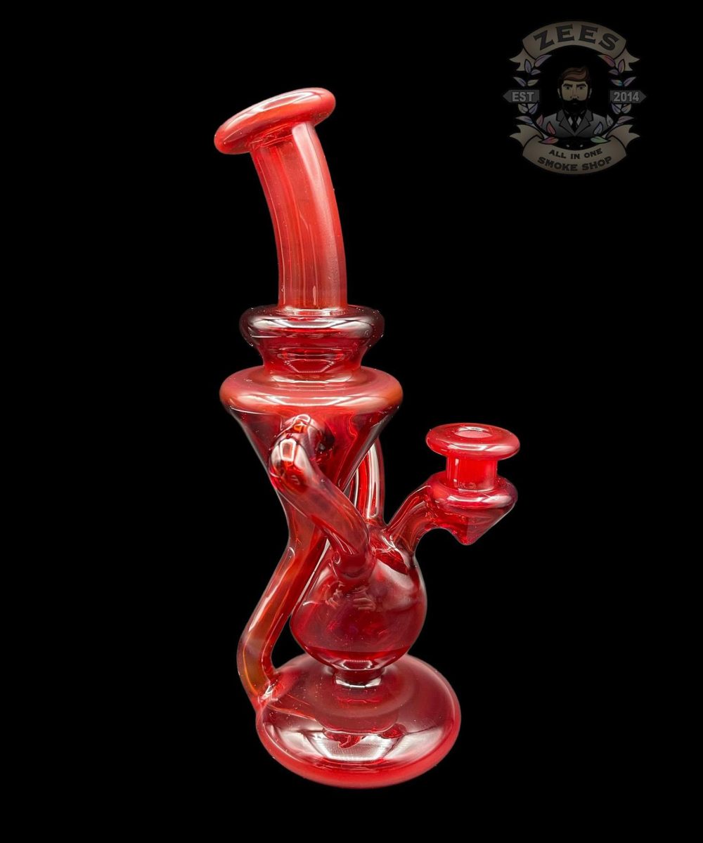 Alternative view of MHENNY GLASS: POMEGRANATE DUAL UPTAKE RECYCLER
