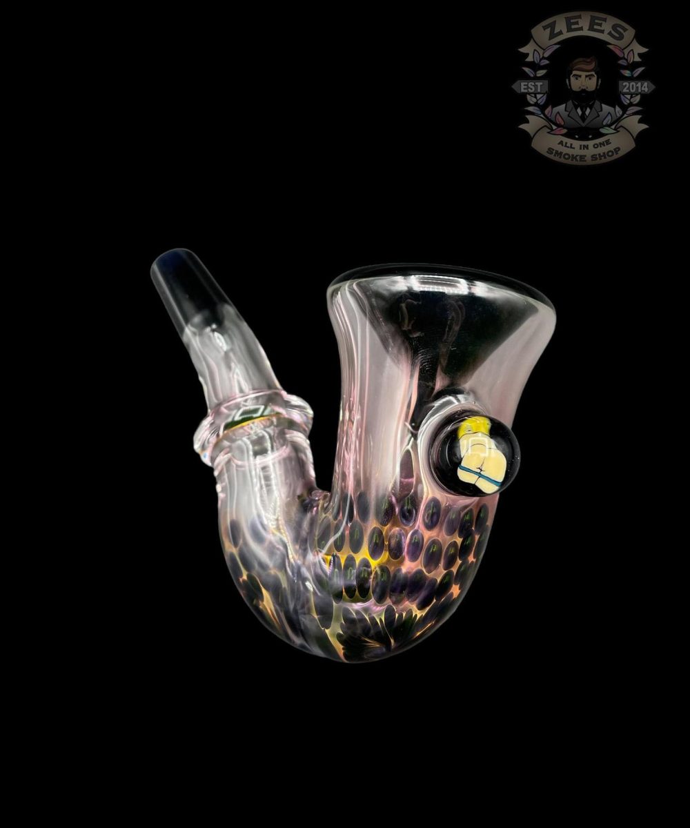 Alternative view of NES GLASS: ENCASED MILLIES SHERLOCK HAND PIPE