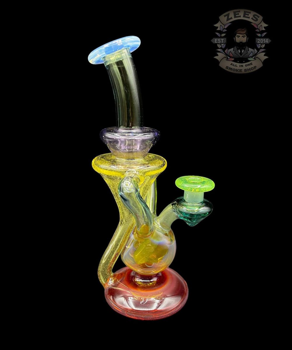 Alternative view of MHENNY GLASS: MIXED COLOR DUAL UPTAKE RECYCLER
