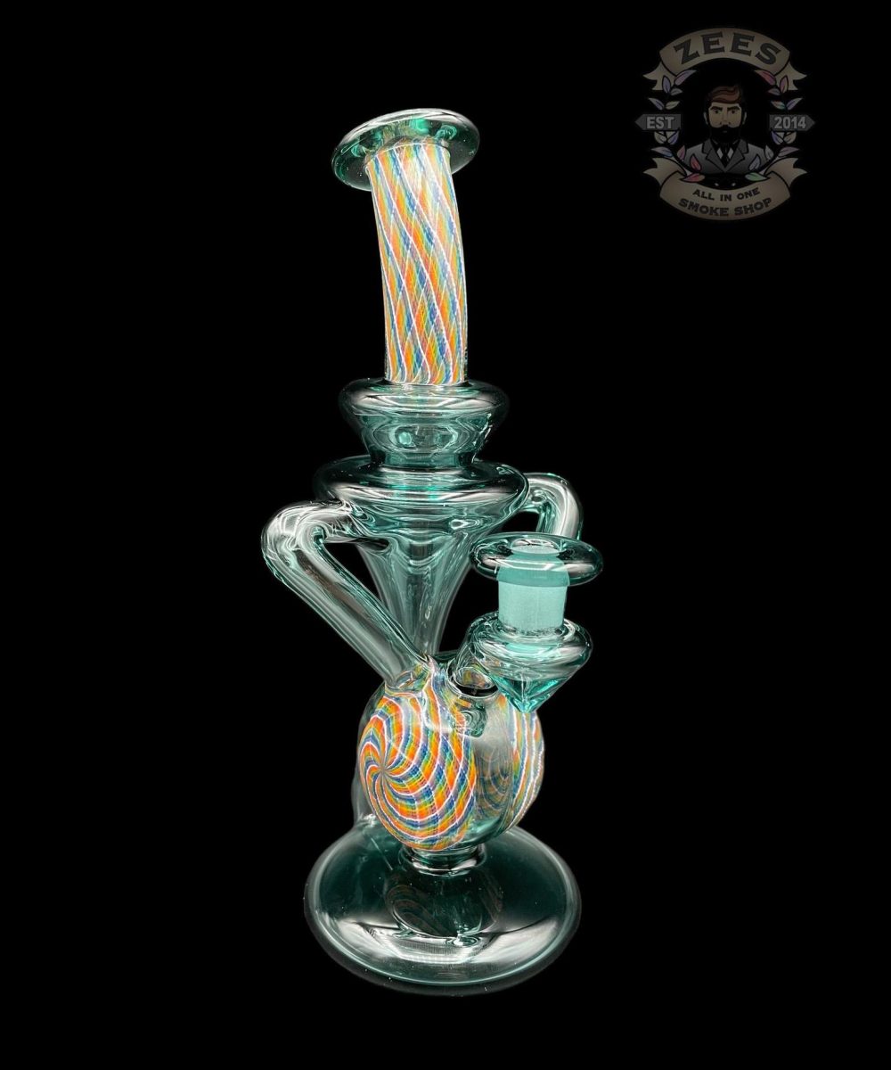 MHENNY GLASS: AQUAMARINE RETTICELLO DUAL UPTAKE RECYCLER