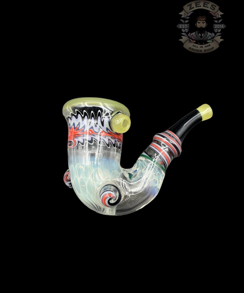 NES GLASS: FULLY WORKED SHERLOCK HAND PIPE
