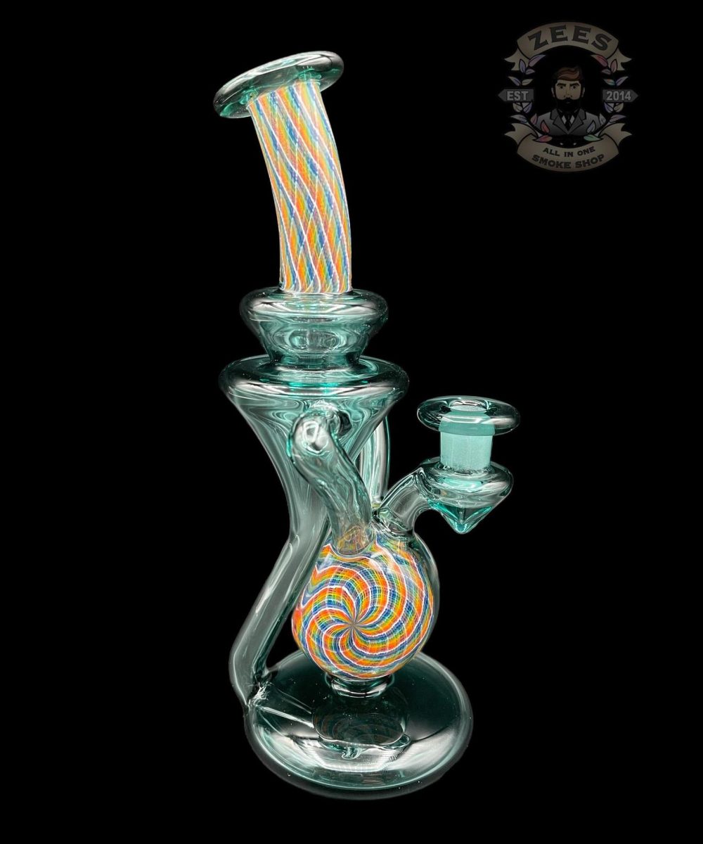Alternative view of MHENNY GLASS: AQUAMARINE RETTICELLO DUAL UPTAKE RECYCLER