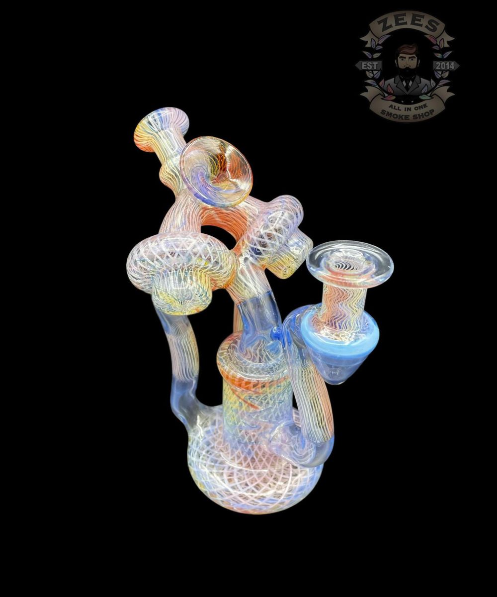 ET GLASS: GHOST RAINBOW RETTICELLO DUAL UPTAKE RECYCLER