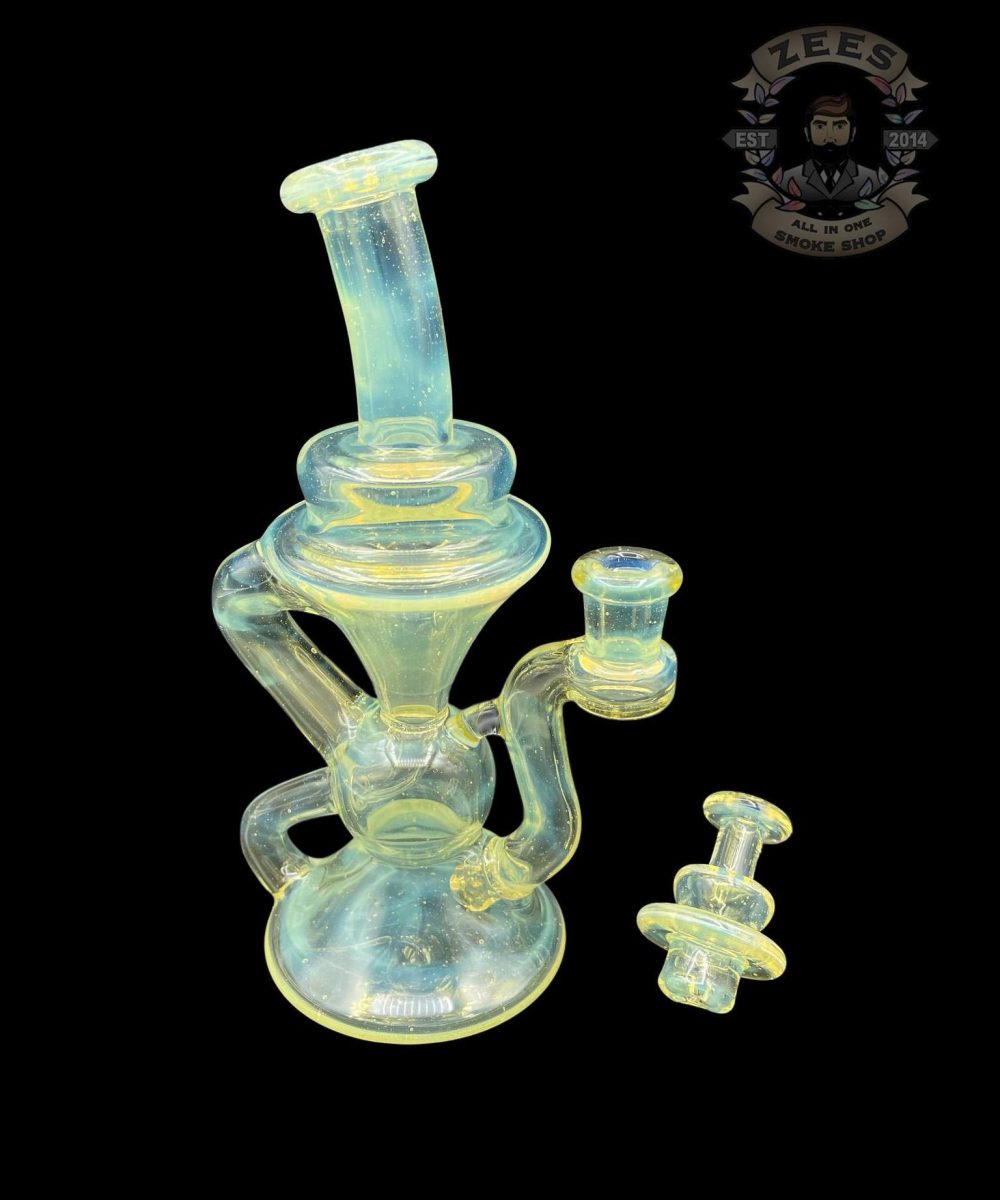 BLOB GLASS: SILVER FUME KLEIN RECYCLER