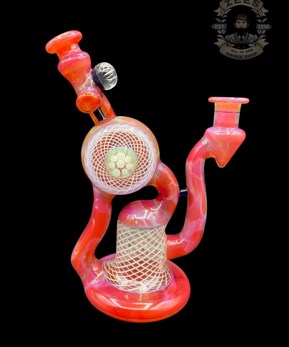 Alternative view of ET GLASS: LIGHT RED AMER RETTICELLO SINGLE UPTAKE RECYCLER
