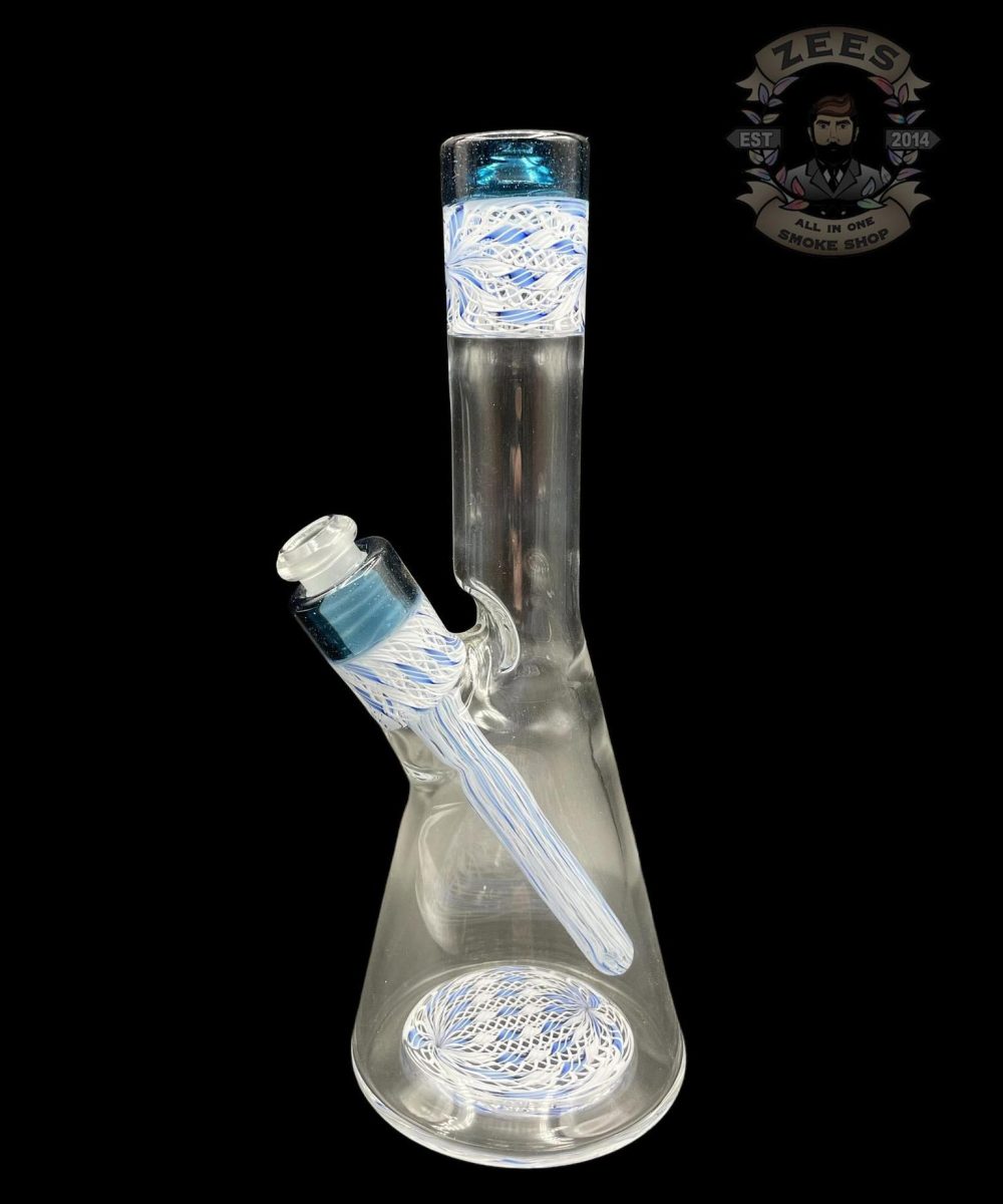 Alternative view of NES GLASS: 7" ICEY BLUE WIG WAG PULL TUBE #2