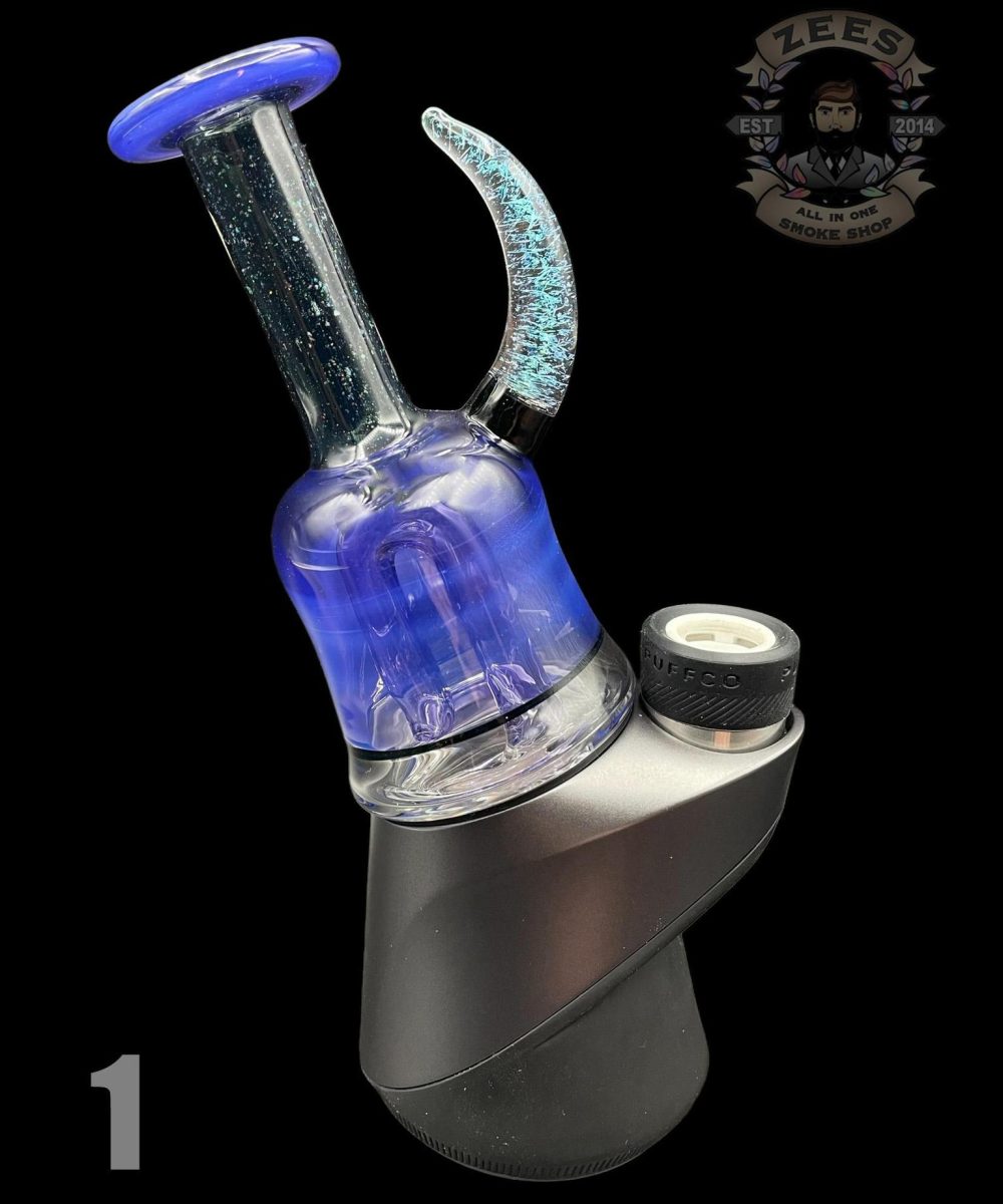 Alternative view of GRASS HOPPA GLASS: FULLY WORKED PUFFCO PEAK ATTACHMENT
