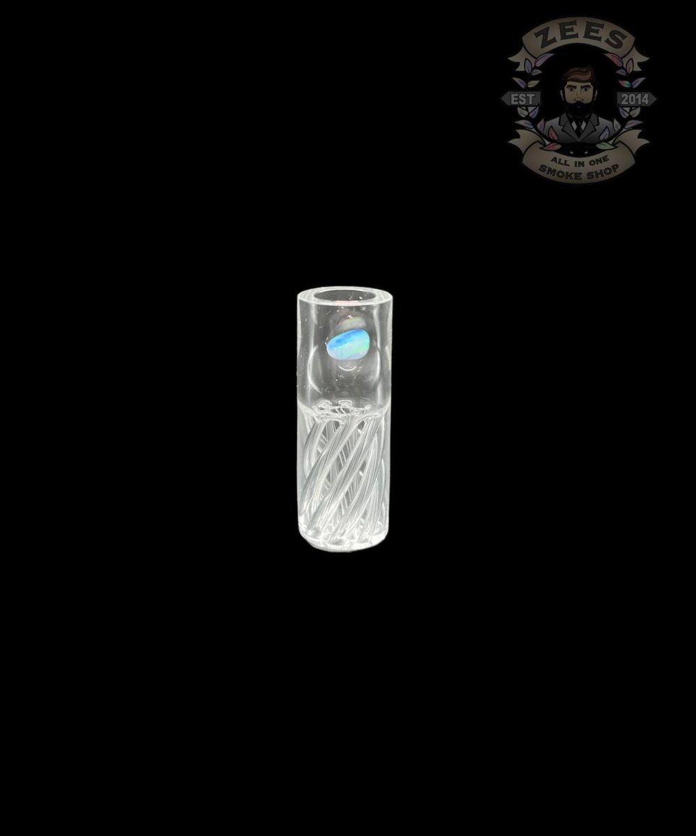 SMIR GLASS: SIX-HOLE ENCASED OPAL BLUNT TIP