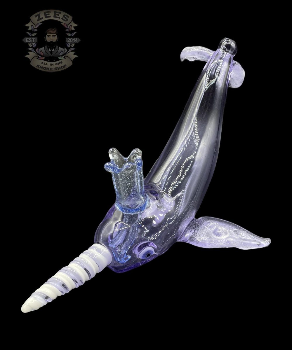 Alternative view of CHADD LACY: PURPLE NARWHAL WITH LINEWORK