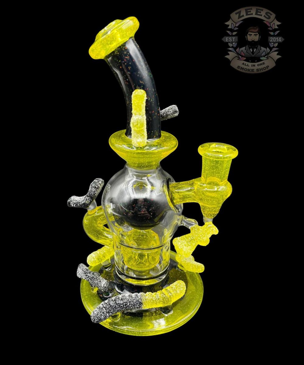 Alternative view of EMPERIAL GLASS: LEMON DROP CRUSHED OPAL GUMMY RIG SET