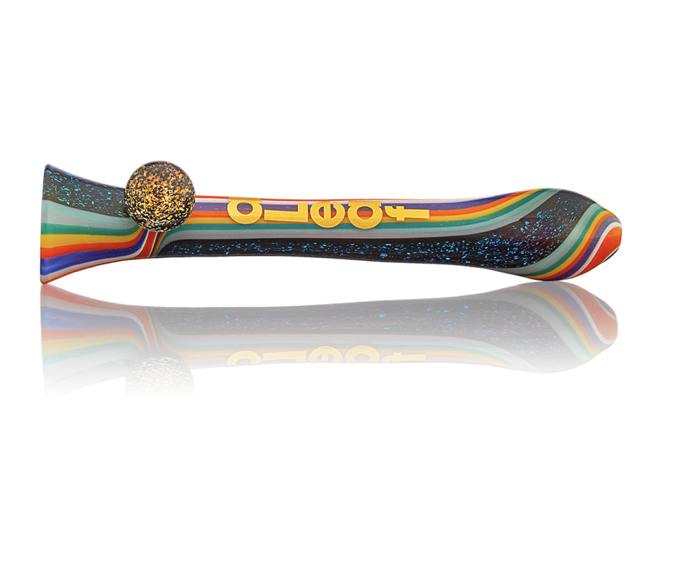 Alternative view of ALEAF GLASS: DICHRO WIG WAG SWIRL CHILLUM